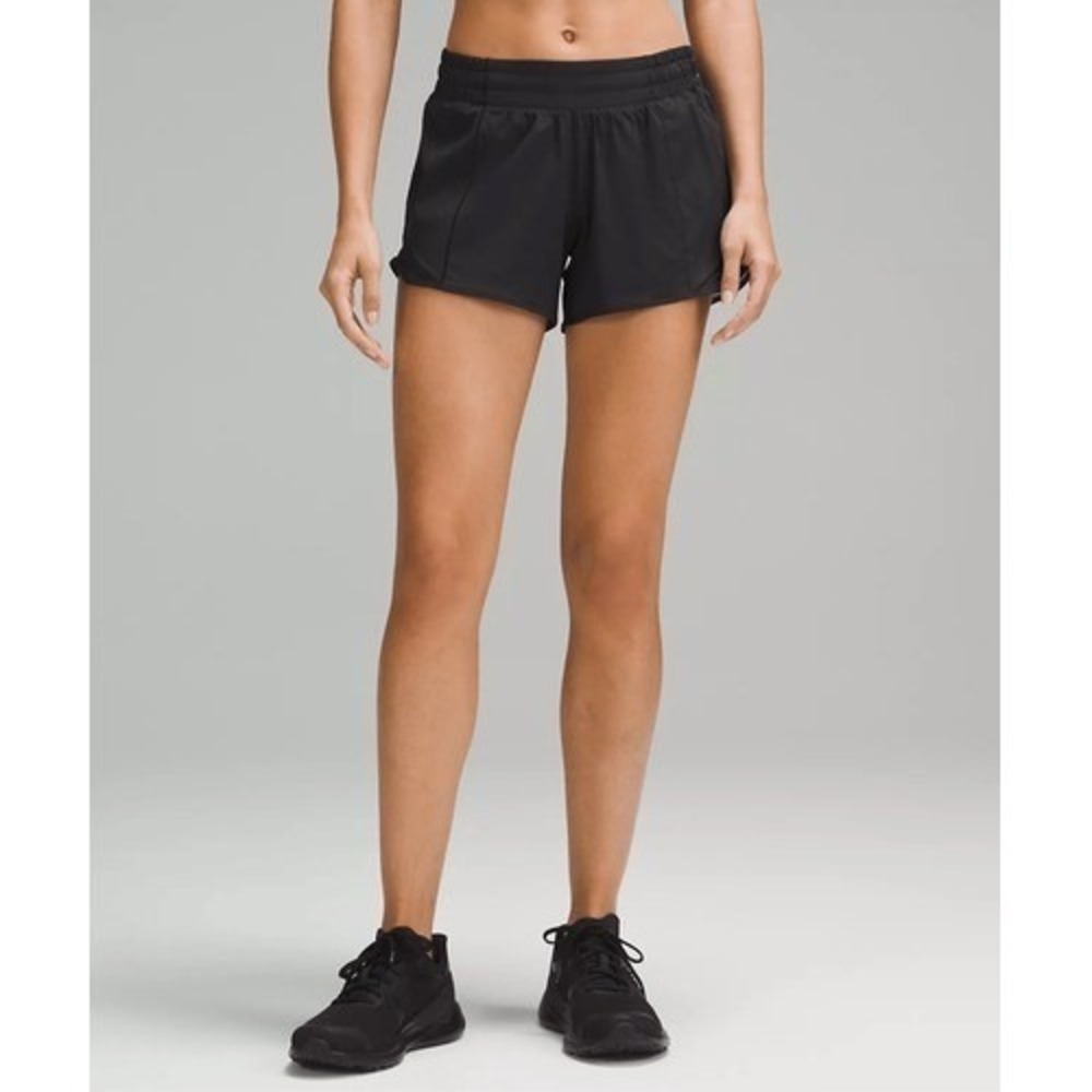 Lululemon Shorts Hotty Hot Athletic Black 4" size 2